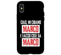 Ciao Sono Marco Faccio Cose Da Marco Personalizzato Carcasa para iPhone X/XS