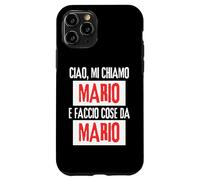 Ciao Sono Mario Faccio Cose Da Mario Personalizzato Ironica Carcasa para iPhone 11 Pro
