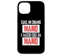 Ciao Sono Mario Faccio Cose Da Mario Personalizzato Ironica Carcasa para iPhone 13