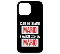 Ciao Sono Mario Faccio Cose Da Mario Personalizzato Ironica Carcasa para iPhone 13 Pro MAX