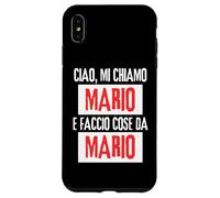 Ciao Sono Mario Faccio Cose Da Mario Personalizzato Ironica Carcasa para iPhone XS MAX