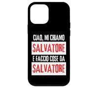 Ciao Sono Salvatore Faccio Cose Da Salvatore Personalizzato Carcasa para iPhone 12 Mini