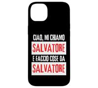 Ciao Sono Salvatore Faccio Cose Da Salvatore Personalizzato Carcasa para iPhone 14 Plus