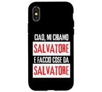 Ciao Sono Salvatore Faccio Cose Da Salvatore Personalizzato Carcasa para iPhone X/XS