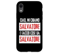 Ciao Sono Salvatore Faccio Cose Da Salvatore Personalizzato Carcasa para iPhone XR