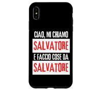 Ciao Sono Salvatore Faccio Cose Da Salvatore Personalizzato Carcasa para iPhone XS MAX