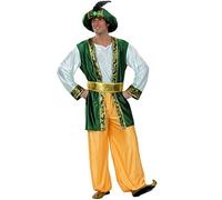 Ciao- Sultán Arabian Nights Disfraz Hombre Adulto, Color verde/oro/blanco, L (25880