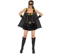 Ciao Super Hero Girl Black Angel disfraz disfraz niña mujer adulto (Talla única 40-42)