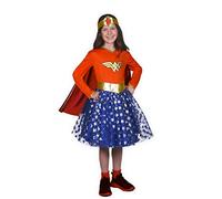 Ciao- Superhero Fashion Girl disfraz niña original DC Comics con falda de tul