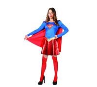 Ciao- Superman/Supergirl disfraz adulto original DC Comics