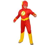 Ciao-The Disfraz niño Original DC Comics (Talla 5-7 años) con músculos Acolchados Flash Gordon, Single, Color Rojo, (11681.5-7)