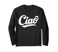 Ciao Tipografía Italia Cultura Italiana Lengua Viaje Manga Larga