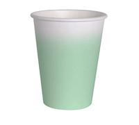 Ciao - Vasos de papel FSC compostables (250 ml), 8 unidades, verde menta, 34808.