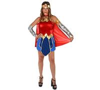 Ciao-Wonder Woman Disfraz Chica Mujer Adulta Original DC Comics (Talla, Multicolor, (11678.M)