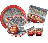 Ciao-Y4323 Cars Kit Mesa Fiesta, Color rojo, gris, 10 personas (1)