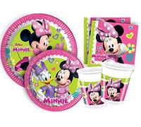 Ciao-Y4383 Minnie Kit Mesa Fiesta, color rosa, verde, 24 personas (Y4383)