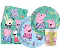 Ciao-Y5046 Peppa Pig Kit Mesa Fiesta, individual, multicolor, 8 personas (Y5046)