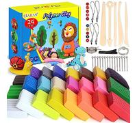 CiaraQ Arcilla Polimérica, 24 Colores Horno Modelo Horno Arcilla DIY Moldeado Suave Arcilla Artesanal con Herramientas de Modelado y Accesorios Mejor Regalo para Ni?os