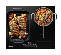 CIARRA CBBIH4BFF - Placa de inducción integrada de 4 zonas con dos zonas flexibles, potenciador de potencia, control táctil, placa de inducción, 4 placas, 9 niveles de potencia, placa de inducción de