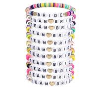CIATBYYJ 12 pulseras para dama de honor, hechas a mano, regalos para dama de honor, accesorios de novia para propuesta, compromiso, despedida de soltera, boda, despedida de soltera, talla única