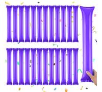 CIATBYYJ 24 palos de trueno, hinchables de plástico para eventos deportivos, danza (morado)
