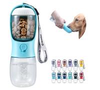 Cibaabo - Botella de agua para perros con recipiente de alimentos, cuenco portátil para viajes, para yorkshire o gatos, dispensador para las necesidades básicas en caminatas y senderismo