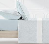 Ciberdescans Juego de Sábanas Groovy 415 Manterol - Cerezas Azul - 50% Algodón 50% Poliéster - Suaves, Frescas, Estampado Reversible - Incluye Bolsa de Tela - Varias Medidas (Cama 135/140cm)