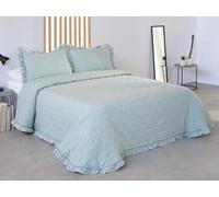 Ciberdescans REIG Marti Edredón Verano Copriletto Pya con Funda/s de Cojín de Regalo y Volante Decorativo (C04, Cama 180cm)