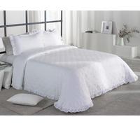 Ciberdescans REIG Marti Edredón Verano Copriletto Pya con Funda/s de Cojín de Regalo y Volante Decorativo (C00, Cama 135cm)