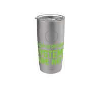 Ciberseguridad Ciberseguridad Hacker Ético Seguridad TI Vaso térmico de acero inoxidable de doble pared