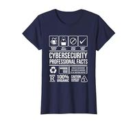 Ciberseguridad Hechos Profesionales Codificación Hacker Camiseta, Mujer, Azul Marino, 3XL
