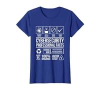 Ciberseguridad Hechos Profesionales Codificación Hacker Camiseta, Mujer, Azul Real, XL