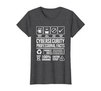 Ciberseguridad Hechos Profesionales Codificación Hacker Camiseta, Mujer, Jaspeado Oscuro, 3XL