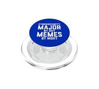 Ciberseguridad Major by Day Memes Noche Seguridad de Datos InfoSec PopSockets PopGrip para MagSafe
