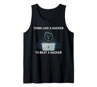 Ciberseguridad Piensa como Hacker Defensa ética Humor Camiseta sin Mangas