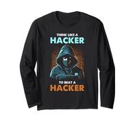 Ciberseguridad Piensa como Hacker Defensa ética Humor Manga Larga