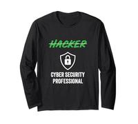 Ciberseguridad Profesional Título de trabajo Hackers Tech Manga Larga