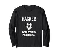 Ciberseguridad Profesional Título Hacker Tech Manga Larga