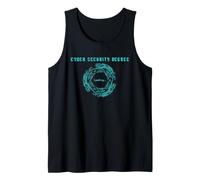 Ciberseguridad Título Cargando Estudiante de TI Colegio Tecnología Camiseta sin Mangas
