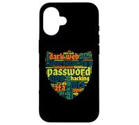 Ciberseguridad Word Cloud Lock Seguridad de TI Carcasa para iPhone 16