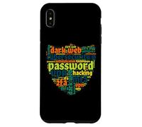 Ciberseguridad Word Cloud Lock Seguridad de TI Carcasa para iPhone XS MAX