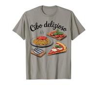 Cibo Delizioso Comida Italiana Pasta Pizza Diseño Camiseta