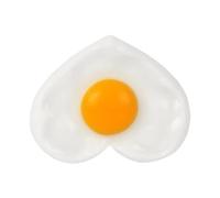 Cibo Finto Realistico | Giocattoli Realistici A Cuore Per Scherzi- Uova Cotte Finte Decorazione Cucina | Per Cucina Mercato Ristorante Festa Compleanno Giochi Di Finzione E Esposizione