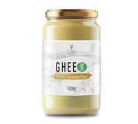 Cibo Ghee Mantequilla Clarificada Bio 1Kg - Leche de Parma y Reggio Emilia - Made in Italy - Vacas de Pasto - Punto de Humo 250°C - De Nata Centrifugada