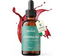 Cibocrudo Vitamina B12 Gotas Alta Dosis 50ml - Vitamina B12 Líquida con Metilcobalamina Pura, Fórmula Vegana Sublingual para Energía y Sistema Nervioso