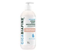 Cicabiafine - Crema antiirritaciones, calmante, frasco de bomba de 1 L | Crema de ducha para pieles extra secas de tendencia atópica, cuidado para toda la familia desde 3 meses