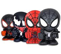 CICABOOM Marvel BOOMEZ - Spiderverse Special Pack Glow in The Dark: Spider-Man (Wave 1) + Venom, Miles Morales y Symbiote (Wave 2)