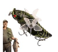 Cicada Dishing Are - 7,5 cm de trajes de natación, señuelos realistas de graves, cebos de agua artificial | para el lanzamiento duradero del lago Walleye Trout Casting Atrapado s