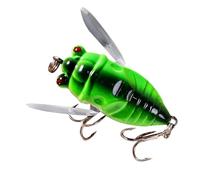 Cicada Fishing Lure - 4cm 5.5g Fishing Bait | Hard Artificial Cicada Lure with 3D Eyes | Durable Floating Fishings Tool For Lake Pond River Predator Fishings