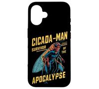 Cicada-Man Survivor of The Apocalypse Cicada Comic Hero Carcasa para iPhone 16